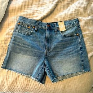 Madewell relaxed mid-length denim shorts